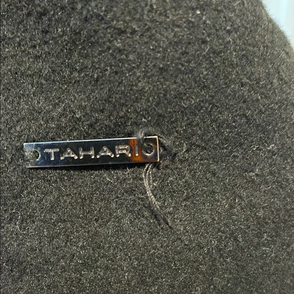Tahari Black Long Coat good condition can’t be combined with any other items - Picture 4 of 4